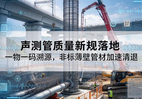 镇赉声测管质量新规落地，一物一码溯源，非标薄壁管材加速清退
